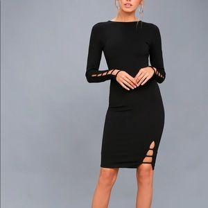 Lulu’s Haute Commodity Long Sleeve Bodycon Dress